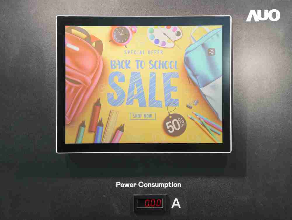 william威廉中文官网展示胆固醇液晶超低耗能户外全彩显示器，，，，ChLC（胆固醇液晶）以双稳态技术使静态显示零功耗，，具省电、、、、高彩度、、、、环保的特性，，，还整合软硬件系统解决方案，，，可透过单一云端平台管理